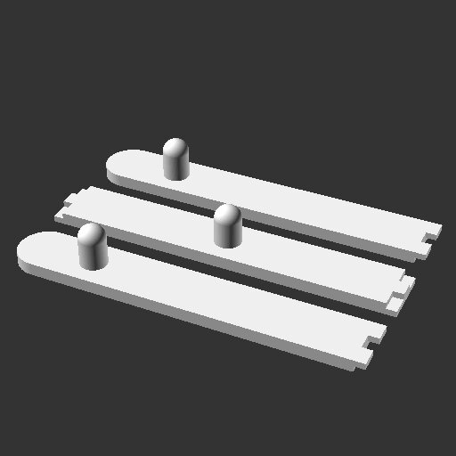 Round Pegbar in Three Pieces